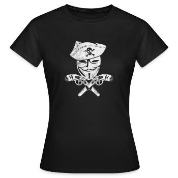Hacker - T-shirt Femme - noir - Devant - AI Model Female 172 dark (172cm)
