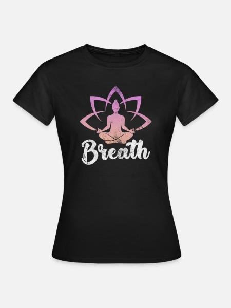 Meditation - Frauen T-Shirt - Schwarz