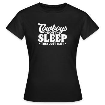 Cowboy Cowboy bottes Western cadeau - T-shirt Femme - noir - Devant - AI Model Female 172 dark (172cm)