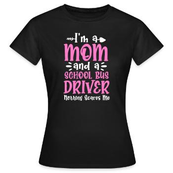Chauffeur de bus Chauffeur de bus Bus Schuhlbus cadeau - T-shirt Femme - noir - Devant - AI Model Female 172 dark (172cm)