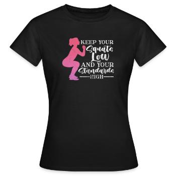 Bodybuilder - Frauen T-Shirt - Schwarz - Vorne - AI Model Female 172 dark (172cm)