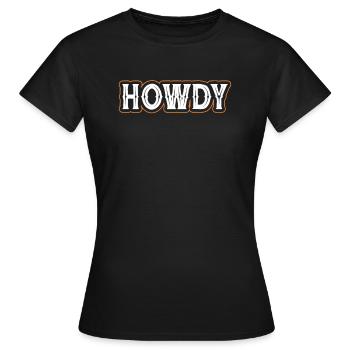 Cowboy Cowboy bottes Western cadeau - T-shirt Femme - noir - Devant - AI Model Female 172 dark (172cm)