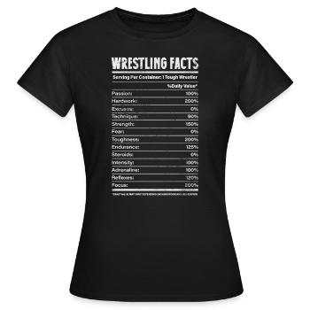 Wrestling - Frauen T-Shirt - Schwarz - Vorne - AI Model Female 172 dark (172cm)