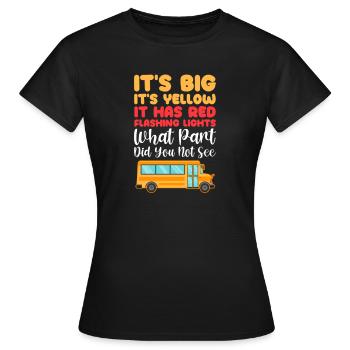 Chauffeur de bus Chauffeur de bus Bus Schuhlbus cadeau - T-shirt Femme - noir - Devant - AI Model Female 172 dark (172cm)