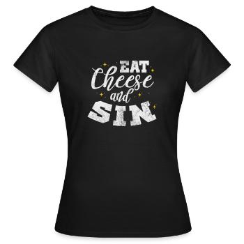 Fromage - T-shirt Femme - noir - Devant - AI Model Female 172 dark (172cm)