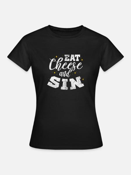 Käse - Frauen T-Shirt - Schwarz