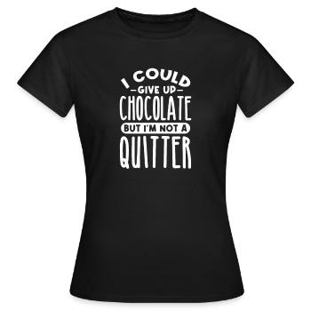Schokolade Schoko Essen Kakao Geschenk - Frauen T-Shirt - Schwarz - Vorne - AI Model Female 172 dark (172cm)