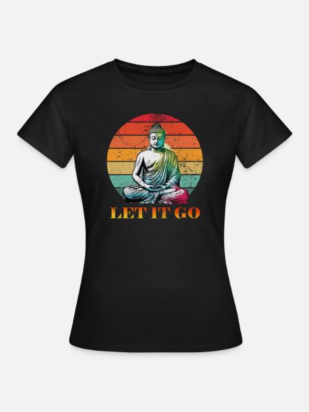 Meditation - Frauen T-Shirt - Schwarz