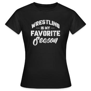 Wrestling - Frauen T-Shirt - Schwarz - Vorne - AI Model Female 172 dark (172cm)