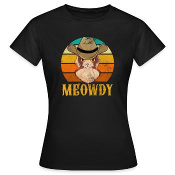 Cowboy - Women's T-Shirt - black - Front - AI Model Female 172 dark (172cm)