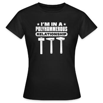 Forgeron Schiede enclume coutelier cadeau - T-shirt Femme - noir - Devant - AI Model Female 172 dark (172cm)