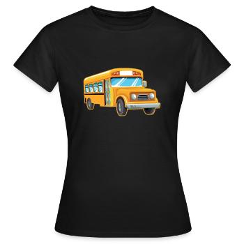 Chauffeur de bus Chauffeur de bus Bus Schuhlbus cadeau - T-shirt Femme - noir - Devant - AI Model Female 172 dark (172cm)