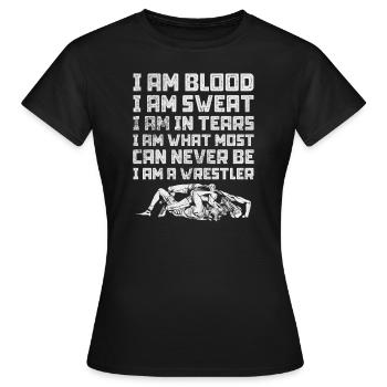 Wrestling - Frauen T-Shirt - Schwarz - Vorne - AI Model Female 172 dark (172cm)