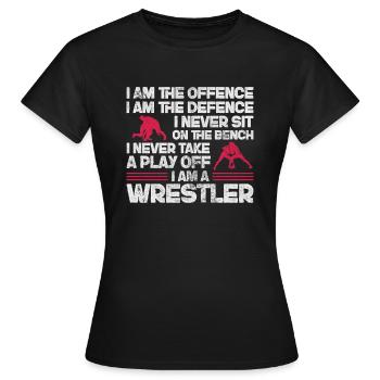 Lutte - T-shirt Femme - noir - Devant - AI Model Female 172 dark (172cm)