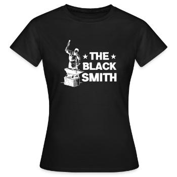 Forgeron Schiede enclume coutelier cadeau - T-shirt Femme - noir - Devant - AI Model Female 172 dark (172cm)