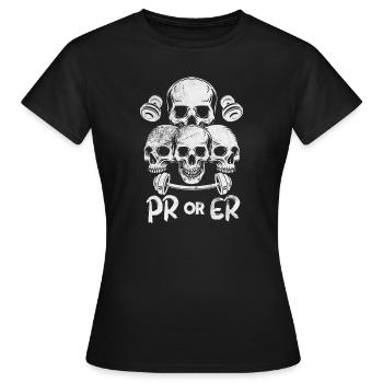 Bodybuilder - Frauen T-Shirt - Schwarz - Vorne - AI Model Female 172 dark (172cm)