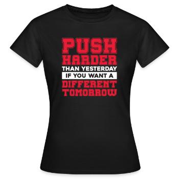 Bodybuilder Body Building Fitness Gym cadeau - T-shirt Femme - noir - Devant - AI Model Female 172 dark (172cm)