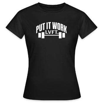 Bodybuilder Body Building Fitness Gym cadeau - T-shirt Femme - noir - Devant - AI Model Female 172 dark (172cm)
