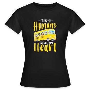 Chauffeur de bus Chauffeur de bus Bus Schuhlbus cadeau - T-shirt Femme - noir - Devant - AI Model Female 172 dark (172cm)