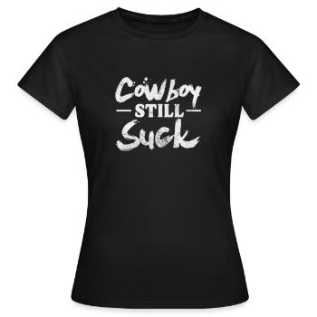 Cow-boy - T-shirt Femme - noir - Devant - AI Model Female 172 dark (172cm)