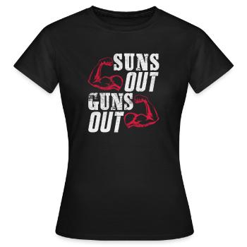Bodybuilder - Frauen T-Shirt - Schwarz - Vorne - AI Model Female 172 dark (172cm)