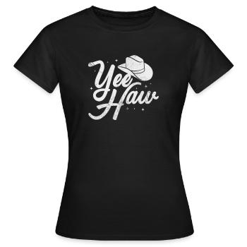 Cow-boy - T-shirt Femme - noir - Devant - AI Model Female 172 dark (172cm)