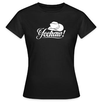 Cowboy Cowboy bottes Western cadeau - T-shirt Femme - noir - Devant - AI Model Female 172 dark (172cm)