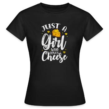 Fromage - T-shirt Femme - noir - Devant - AI Model Female 172 dark (172cm)