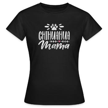 Chihuahua - T-shirt Femme - noir - Devant - AI Model Female 172 dark (172cm)