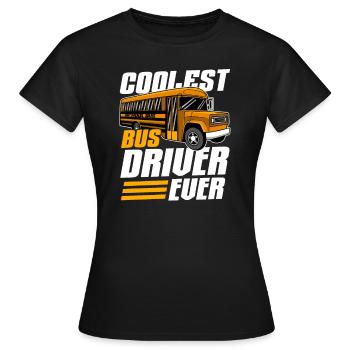 Chauffeur de bus Chauffeur de bus Bus Schuhlbus cadeau - T-shirt Femme - noir - Devant - AI Model Female 172 dark (172cm)