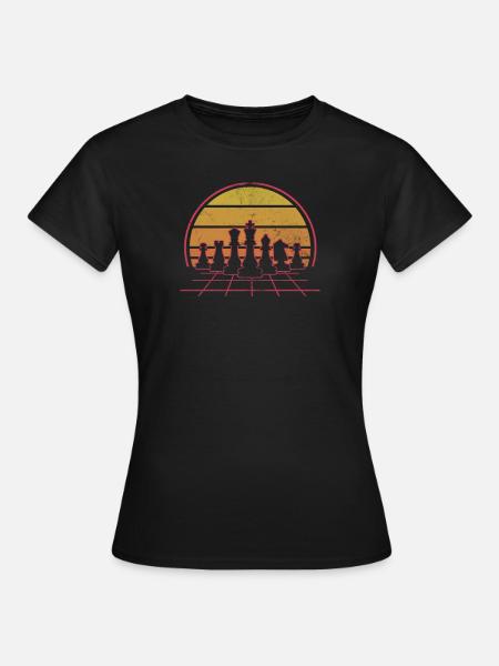 Schach - Frauen T-Shirt - Schwarz