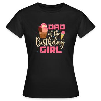 Eiscreme Eis Eiskrem Ice Cream Sommer Geschenk - Frauen T-Shirt - Schwarz - Vorne - AI Model Female 172 dark (172cm)