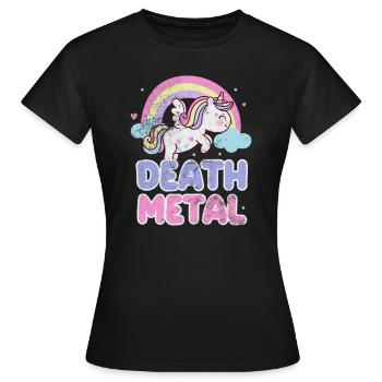 Death metal (death metal) - T-shirt Femme - noir - Devant - AI Model Female 172 dark (172cm)