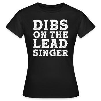 Chanteur chanteur chanteur musicien cadeau - T-shirt Femme - noir - Devant - AI Model Female 172 dark (172cm)