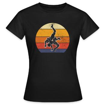 Lutte - T-shirt Femme - noir - Devant - AI Model Female 172 dark (172cm)