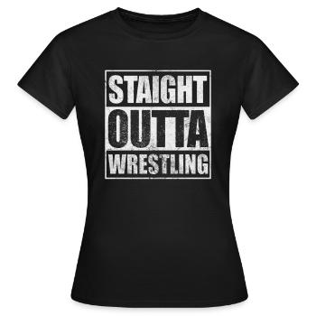 Wrestling - Frauen T-Shirt - Schwarz - Vorne - AI Model Female 172 dark (172cm)