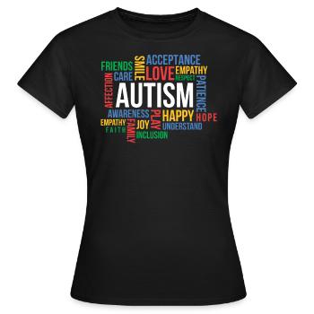 Autismus Awareness Day Autist Geschenk - Frauen T-Shirt - Schwarz - Vorne - AI Model Female 172 dark (172cm)