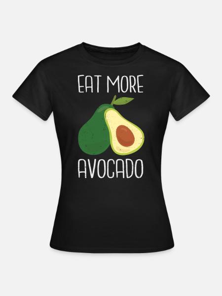 Avocado - Frauen T-Shirt - Schwarz