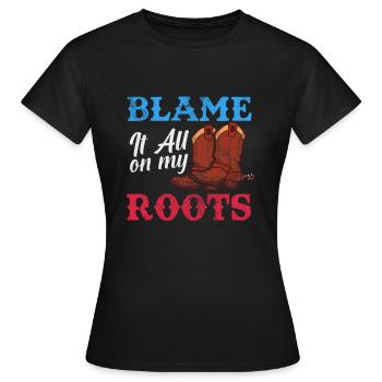 Pays - T-shirt Femme - noir - Devant - AI Model Female 172 dark (172cm)