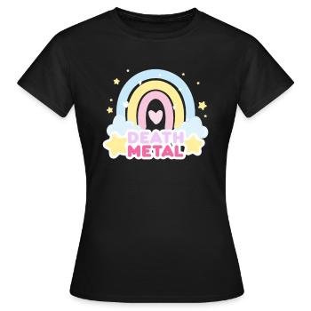 Death Metal Music Festival Gift - Women's T-Shirt - black - Front - AI Model Female 172 dark (172cm)