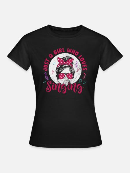 Sänger - Frauen T-Shirt - Schwarz