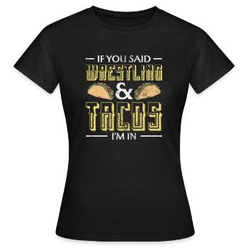 Wrestling - Frauen T-Shirt - Schwarz - Vorne - AI Model Female 172 dark (172cm)