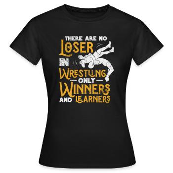 Wrestling - Frauen T-Shirt - Schwarz - Vorne - AI Model Female 172 dark (172cm)