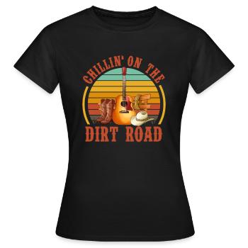 Musique country Cadeau de musique country - T-shirt Femme - noir - Devant - AI Model Female 172 dark (172cm)