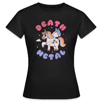 Death metal (death metal) - T-shirt Femme - noir - Devant - AI Model Female 172 dark (172cm)
