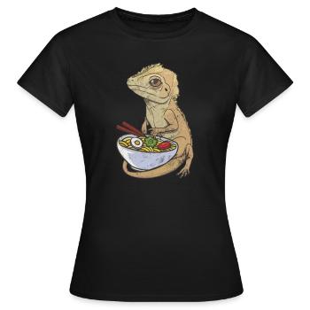 Gecko - Women's T-Shirt - black - Front - AI Model Female 172 dark (172cm)