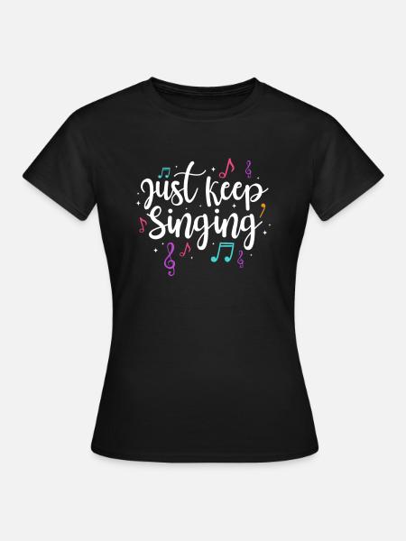 Cantante Cantante Cantante Cantante Musicista Regalo - Maglietta da donna - nero