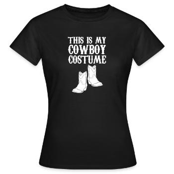 Cowboy Cowboy bottes Western cadeau - T-shirt Femme - noir - Devant - AI Model Female 172 dark (172cm)