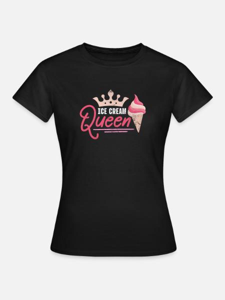 Eiscreme - Frauen T-Shirt - Schwarz