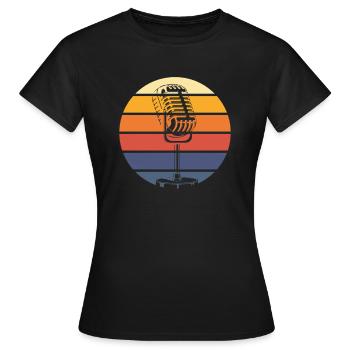 Chanteur chanteur chanteur musicien cadeau - T-shirt Femme - noir - Devant - AI Model Female 172 dark (172cm)